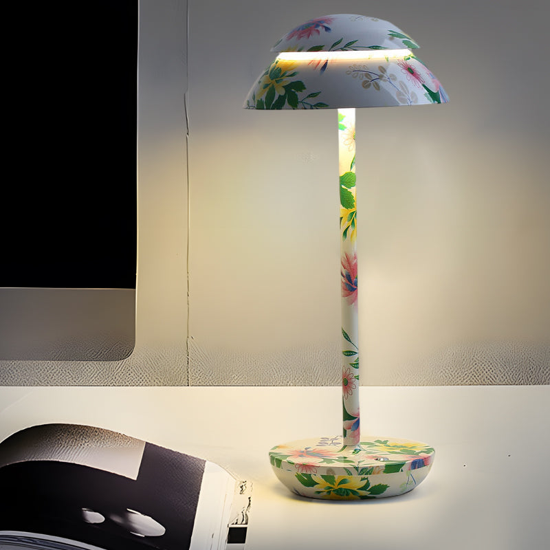 Wireless Rechargeable Table Lamp with LED Lighting - GlowBeam-Violet-Nora Luxe