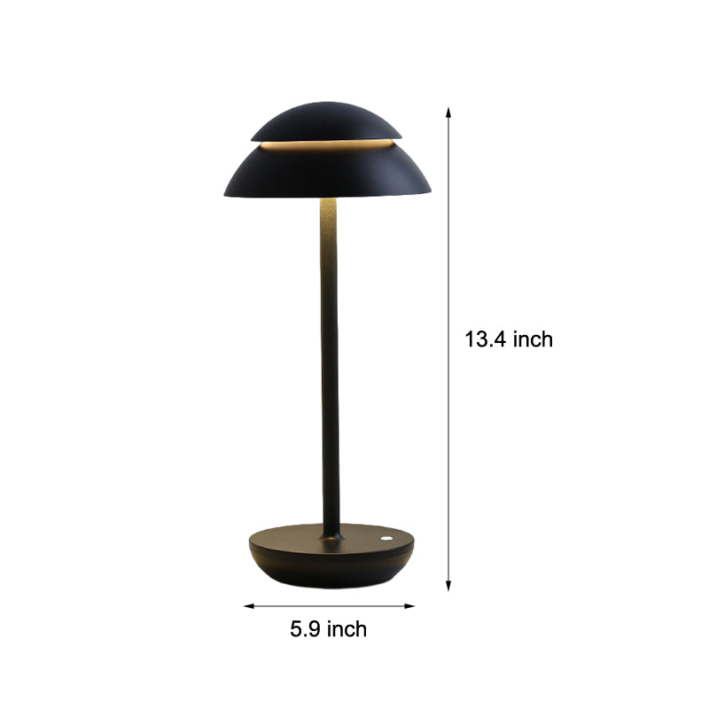 Wireless Rechargeable Table Lamp with LED Lighting - GlowBeam-White-Nora Luxe
