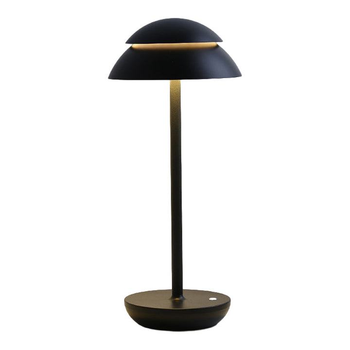 Wireless Rechargeable Table Lamp with LED Lighting - GlowBeam-White-Nora Luxe
