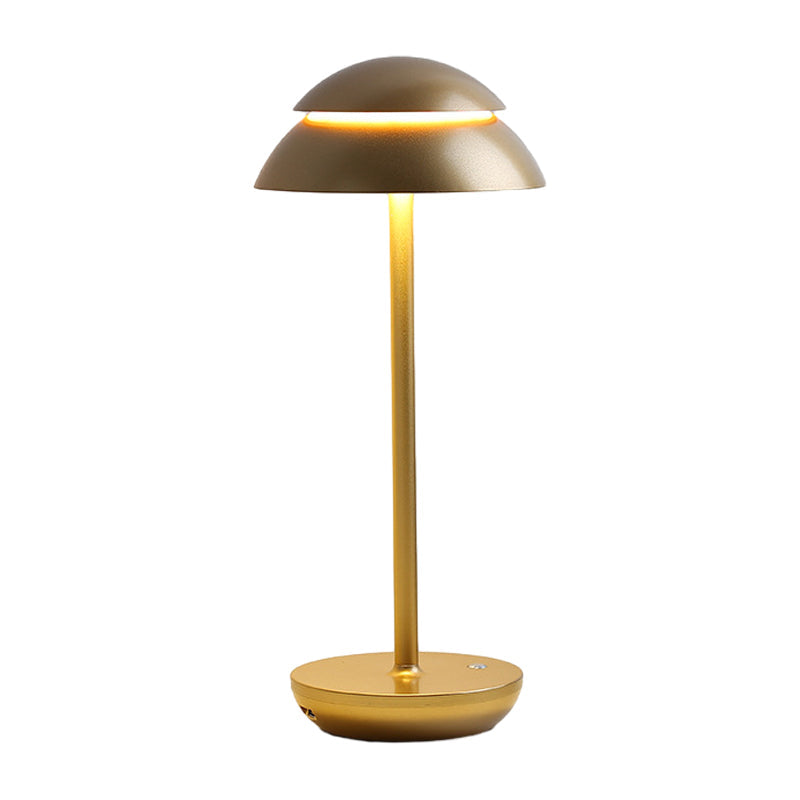 Wireless Rechargeable Table Lamp with LED Lighting - GlowBeam-White-Nora Luxe