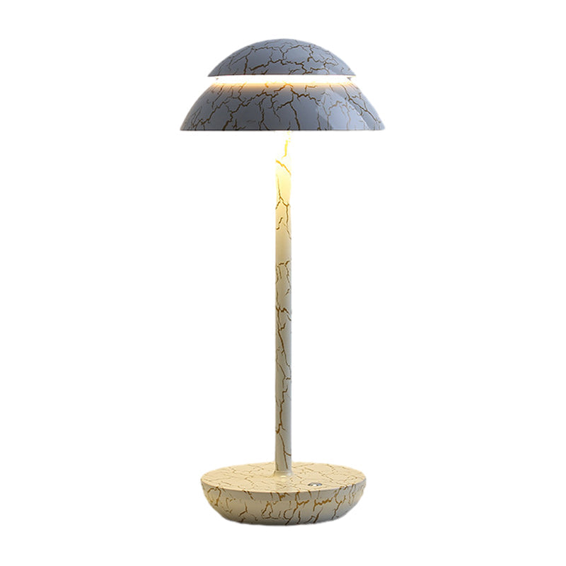 Wireless Rechargeable Table Lamp with LED Lighting - GlowBeam-White-Nora Luxe