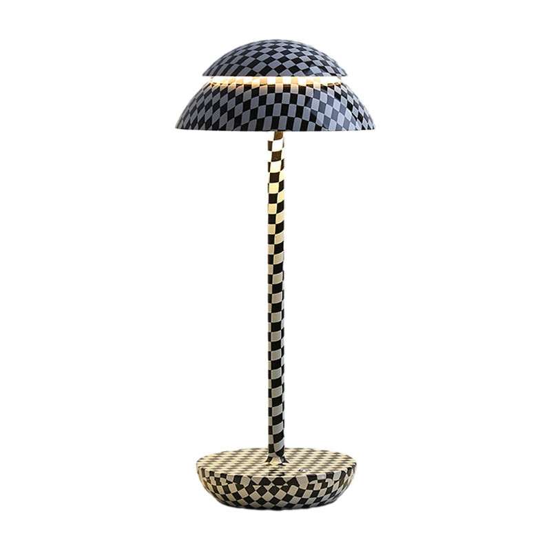 Wireless Rechargeable Table Lamp with LED Lighting - GlowBeam-White-Nora Luxe