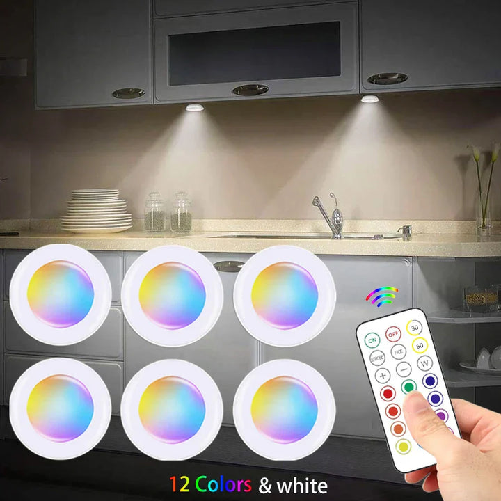 Wireless RGB LED Under Cabinet Lighting - GlowyLed-1 Lamp-Nora Luxe
