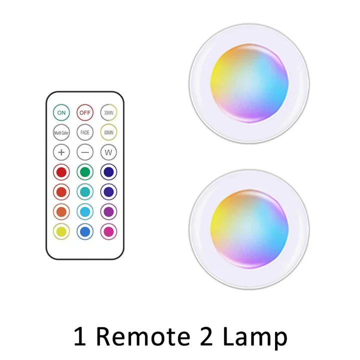 Wireless RGB LED Under Cabinet Lighting - GlowyLed-2 lamps-Nora Luxe