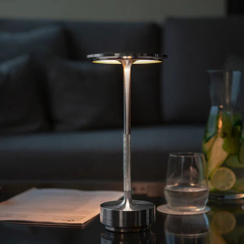 Wireless Smart Table Lamp - AuraGlow-Gold-Nora Luxe