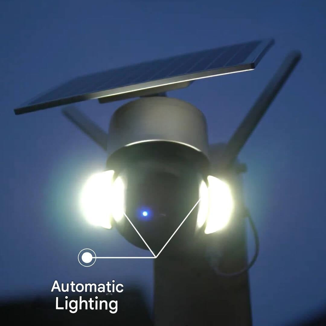 Wireless Solar Camera with Rotating Dome – SolarGuard 360-1-Nora Luxe
