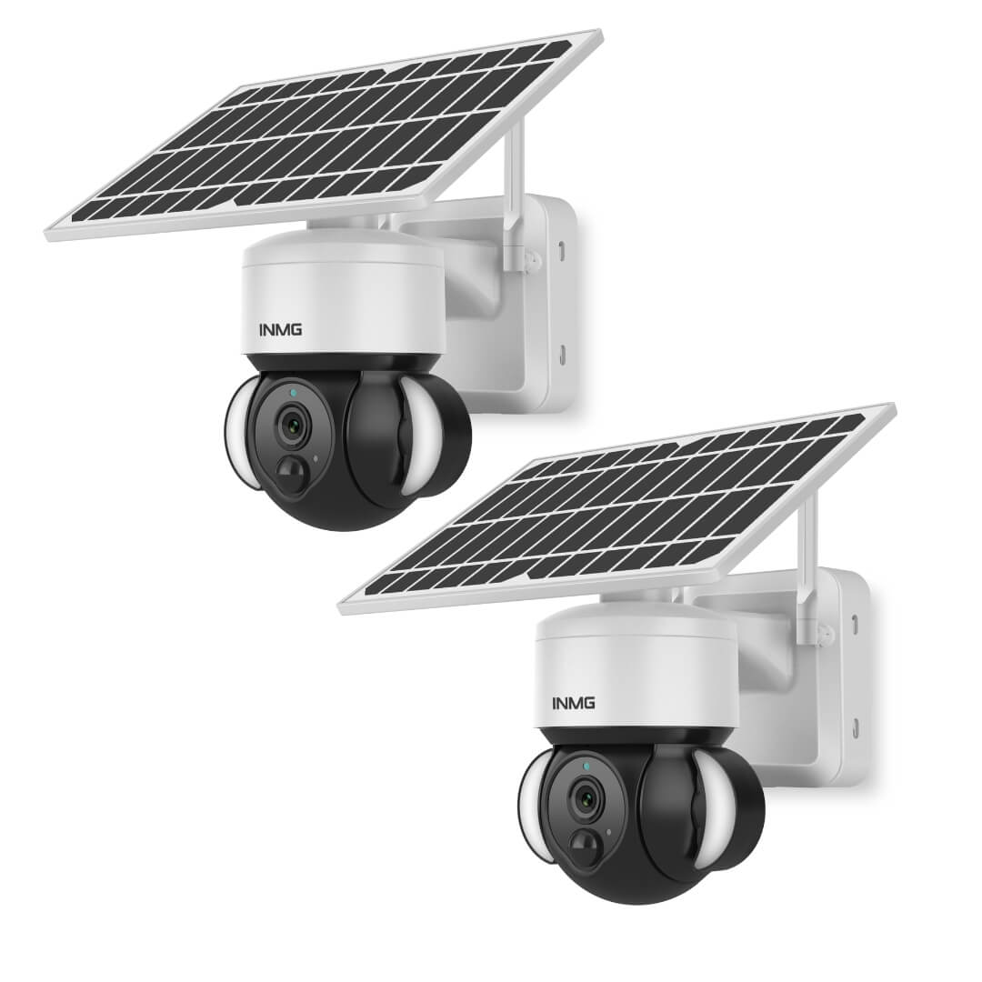 Wireless Solar Camera with Rotating Dome – SolarGuard 360-2 Pack-Nora Luxe