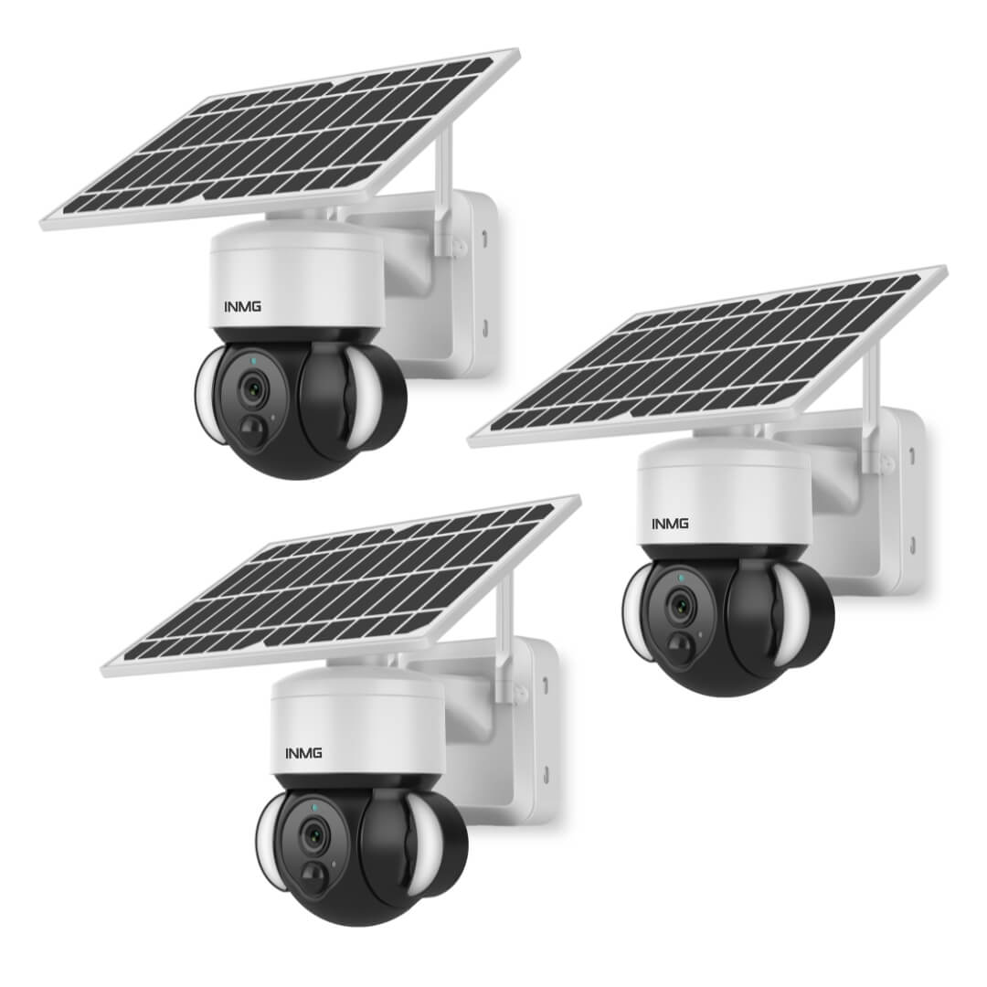 Wireless Solar Camera with Rotating Dome – SolarGuard 360-3 Pack-Nora Luxe