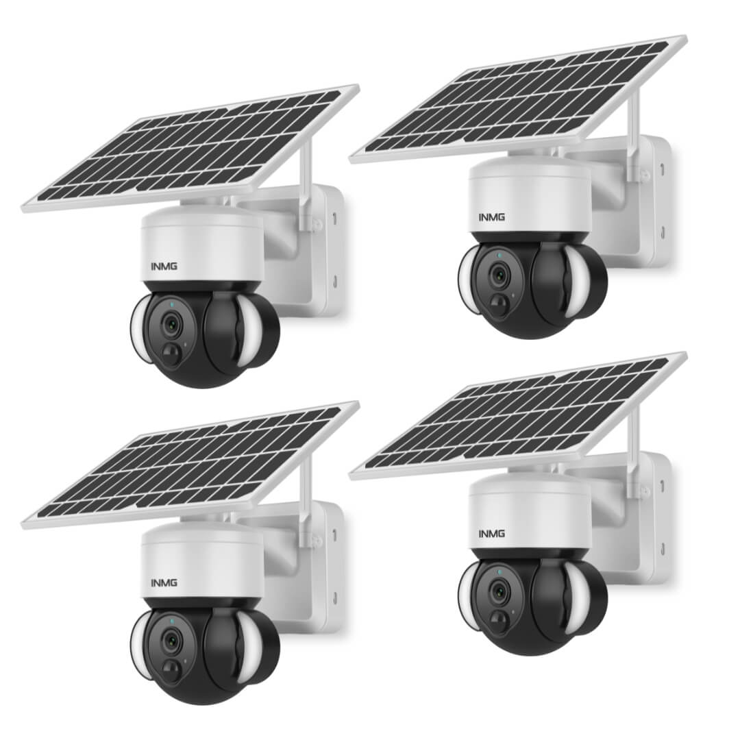Wireless Solar Camera with Rotating Dome – SolarGuard 360-4 Pack-Nora Luxe