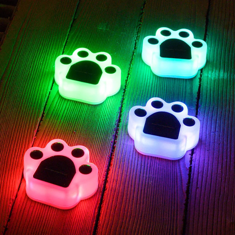 Wireless Solar Footprint Garden Lighting - PawsGlow-Multicoloured-Nora Luxe