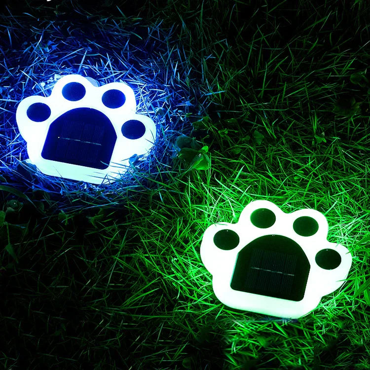 Wireless Solar Footprint Garden Lighting - PawsGlow-Warm wit-Nora Luxe
