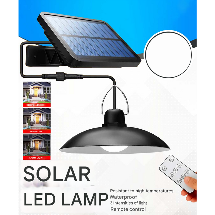 Wireless Solar LED Lamp Set with Remote Control – TwinRay-Nora Luxe