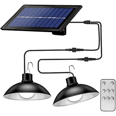 Wireless Solar LED Lamp Set with Remote Control – TwinRay-Nora Luxe
