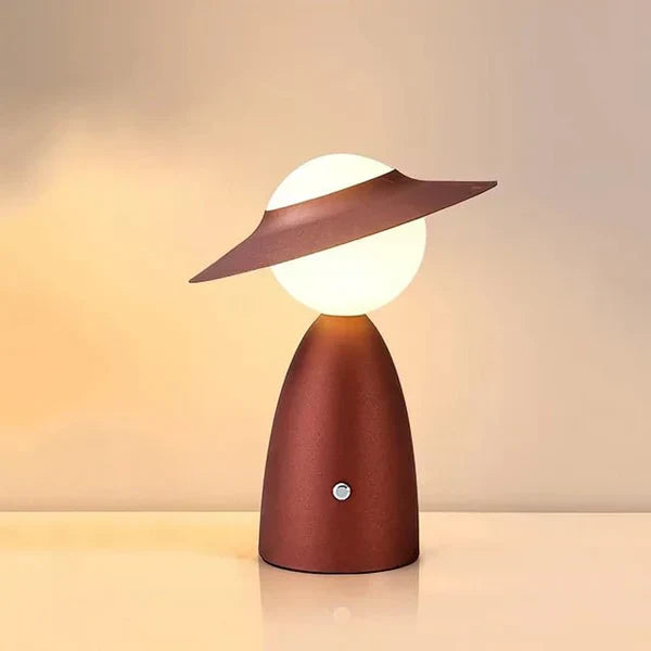 Wireless Table Lamp - LumiCharge-Red-The Livary