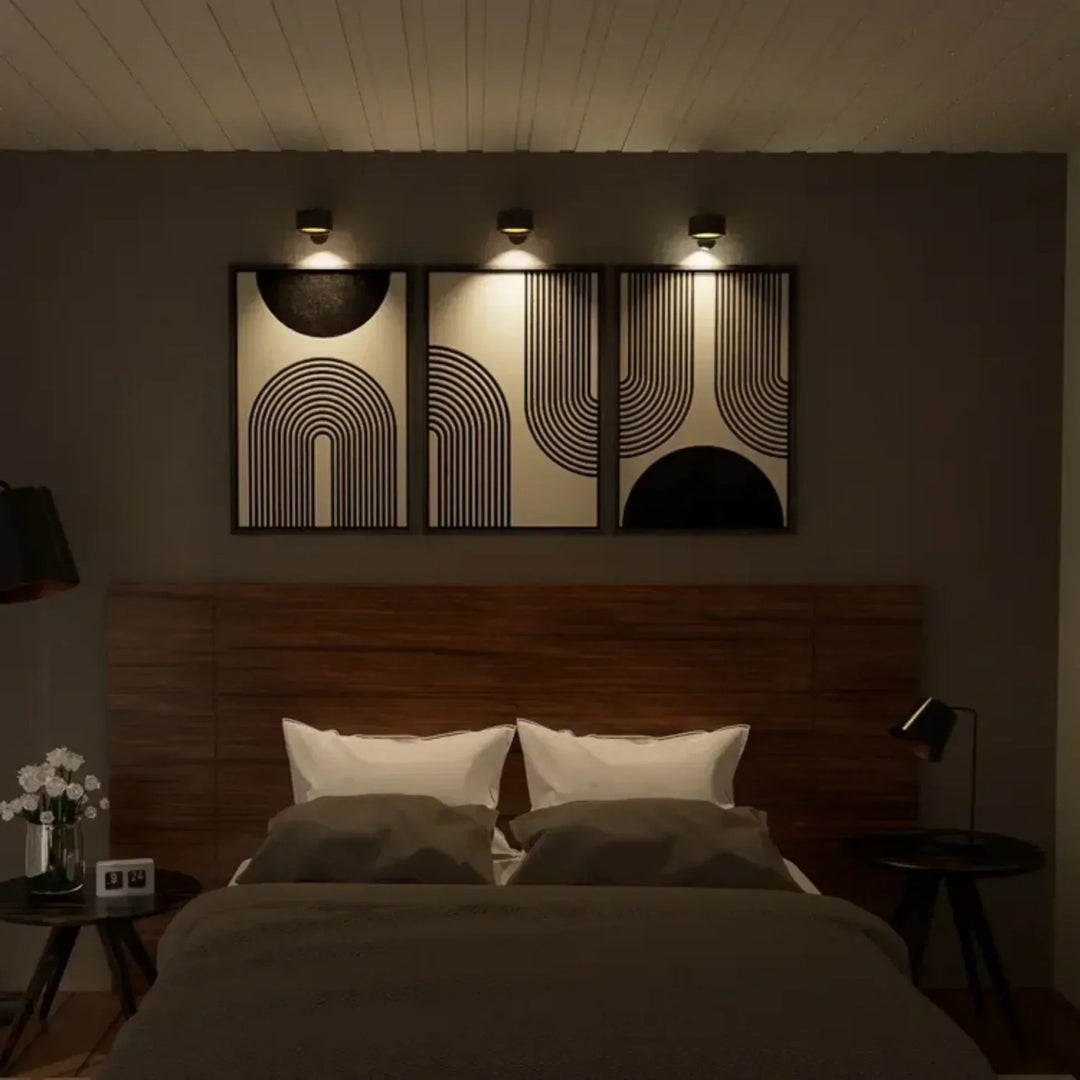 Wireless Wall Lamp - FlexiGlow-White-Touch Control-Nora Luxe