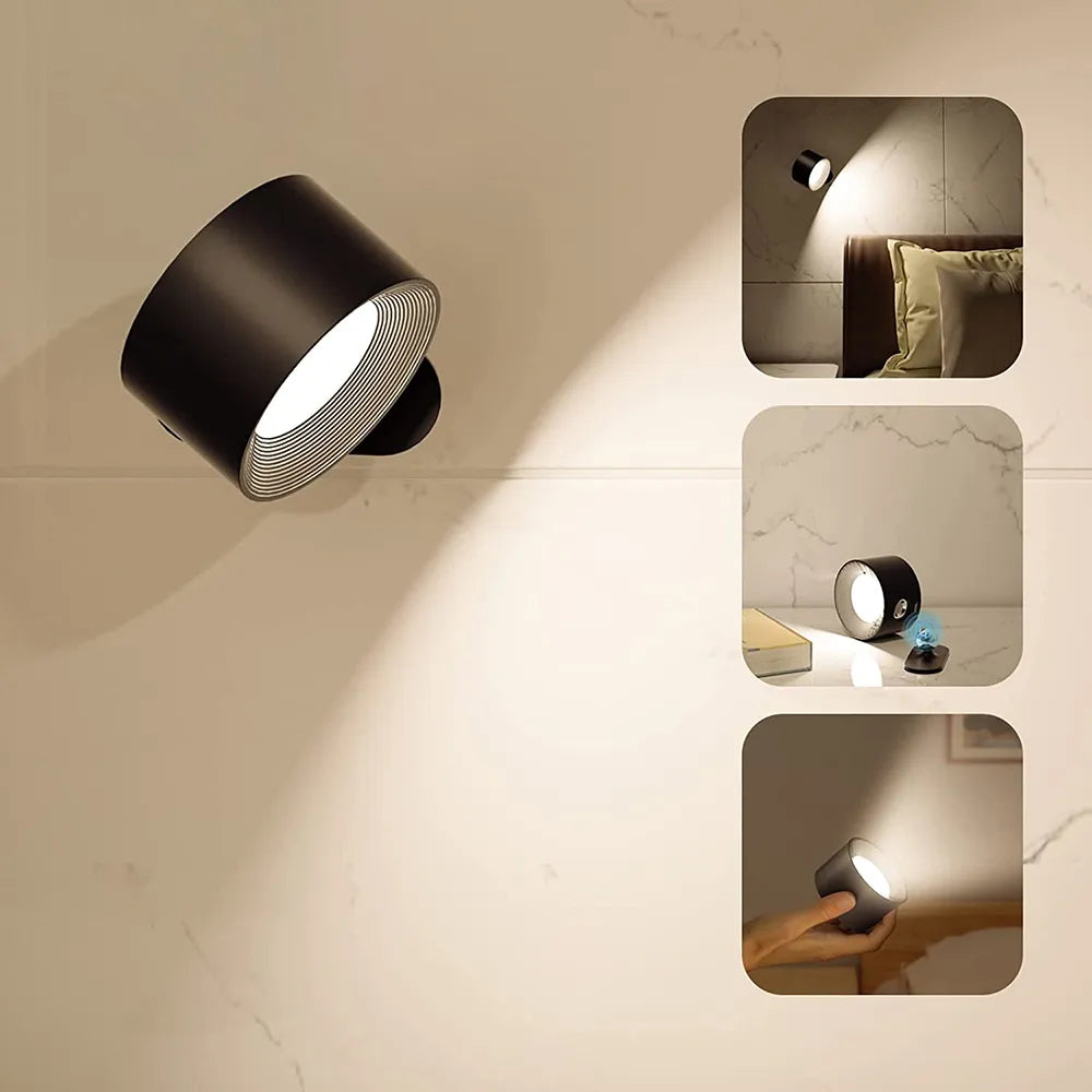 Wireless Wall Lamp - FlexiGlow-White-Touch Control-Nora Luxe