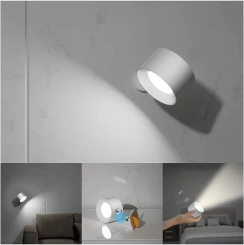 Wireless Wall Lamp - FlexiGlow-White-Touch Control-Nora Luxe