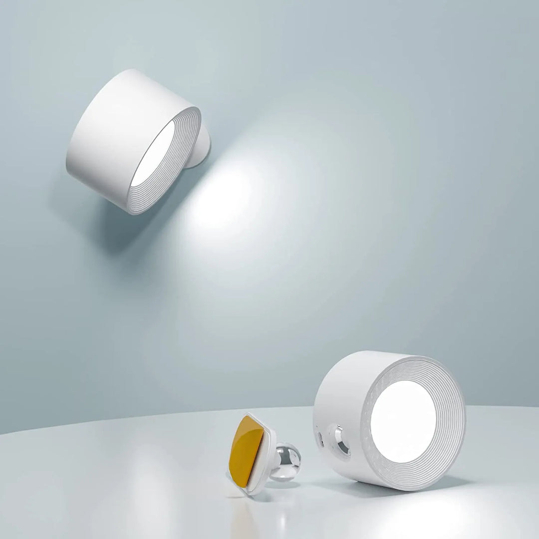 Wireless Wall Lamp - FlexiGlow-White-Touch Control-Nora Luxe