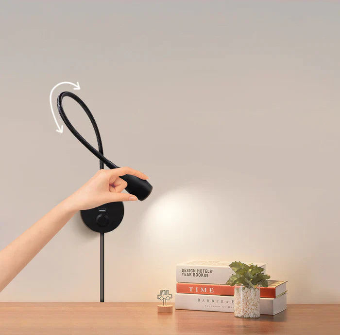 Wireless Wall Lamp for an Enchanting Atmosphere - LumaWave-Black 220V neutral light-Nora Luxe