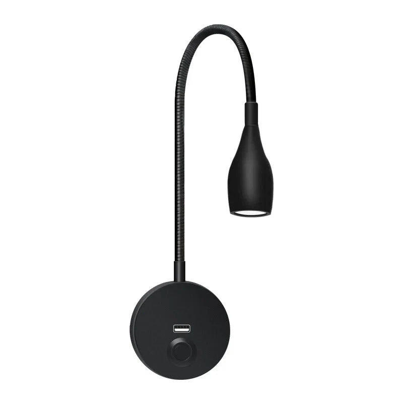 Wireless Wall Lamp for an Enchanting Atmosphere - LumaWave-Black 220v white light-Nora Luxe