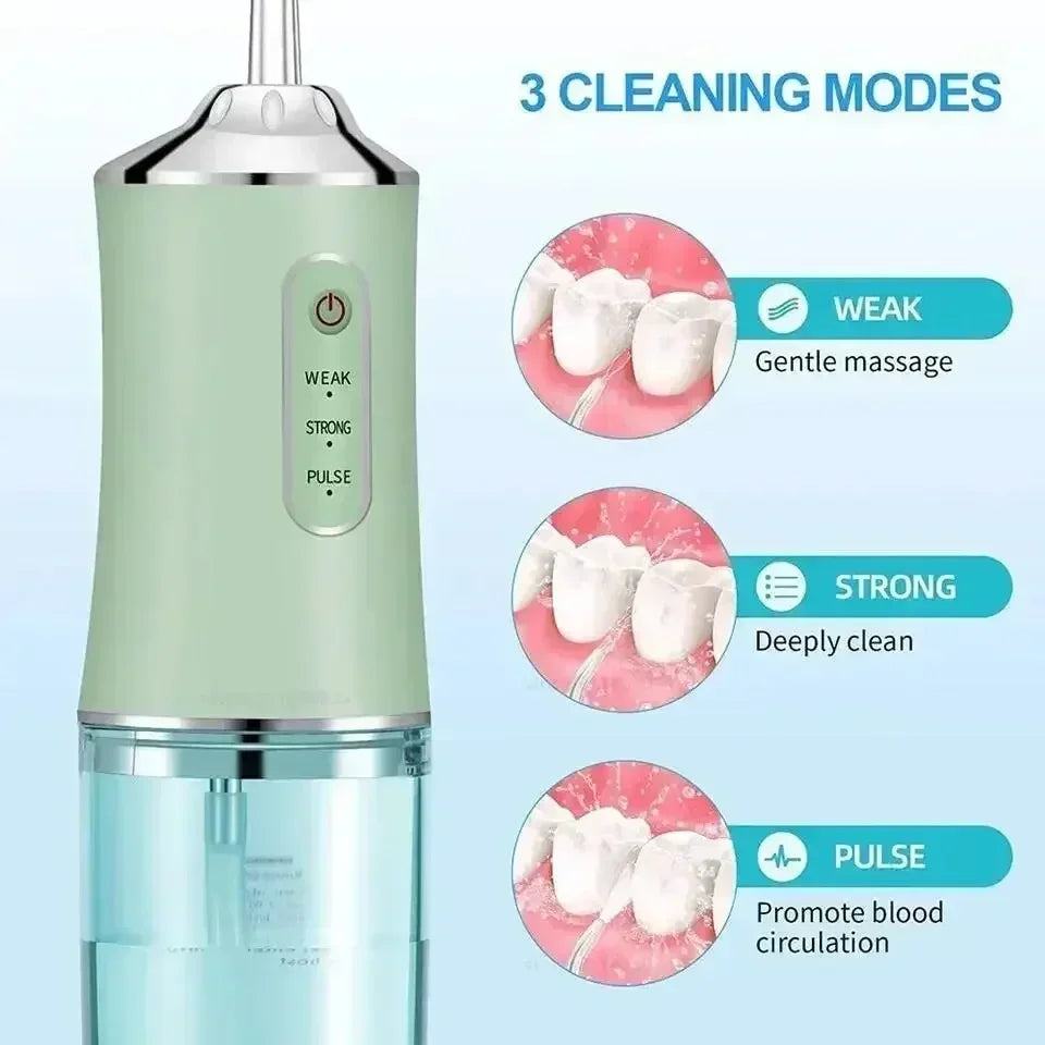 Wireless Water Flosser - FlossMaster-Green-Nora Luxe