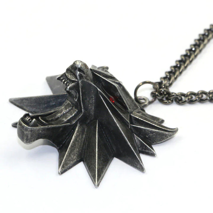 WOLF HUNT LOCKET NECKLACE-Red Eyes-Nora Luxe