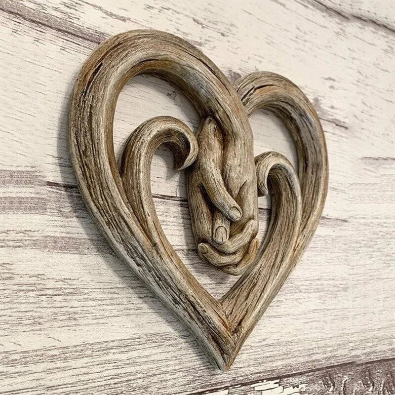 Wooden Heart Wall Decoration - ForeverTouch-Nora Luxe