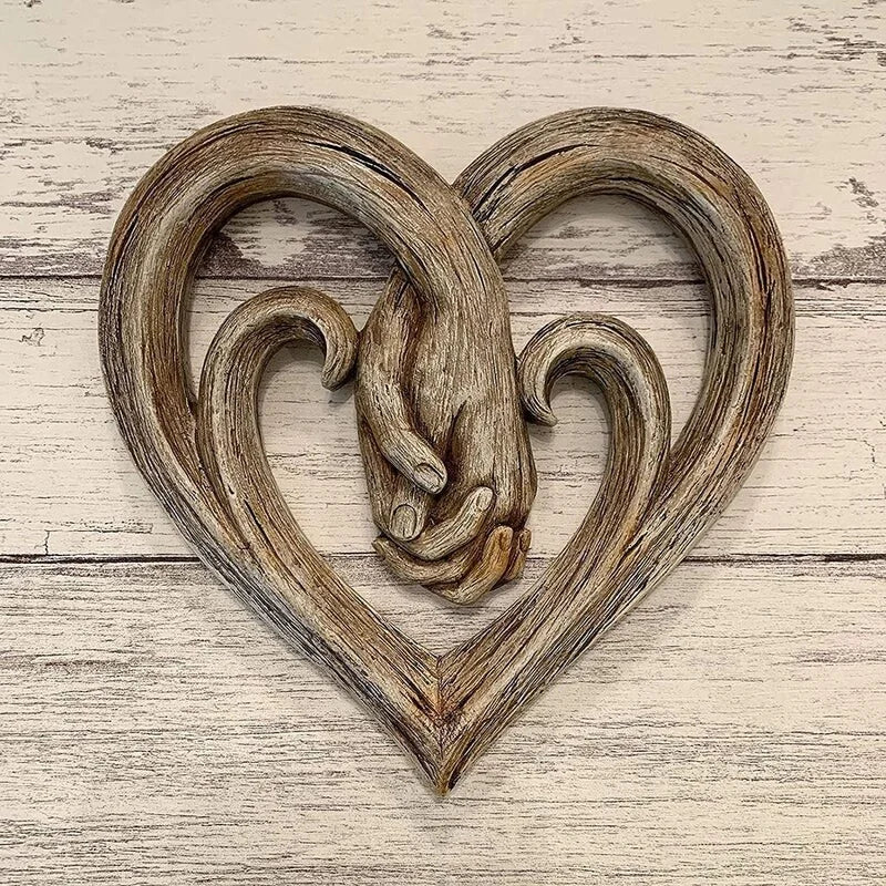 Wooden Heart Wall Decoration - ForeverTouch-Nora Luxe