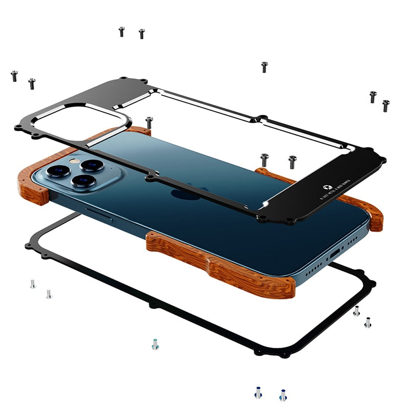 Wooden iPhone Case - Arbori-iPhone 12-Nora Luxe