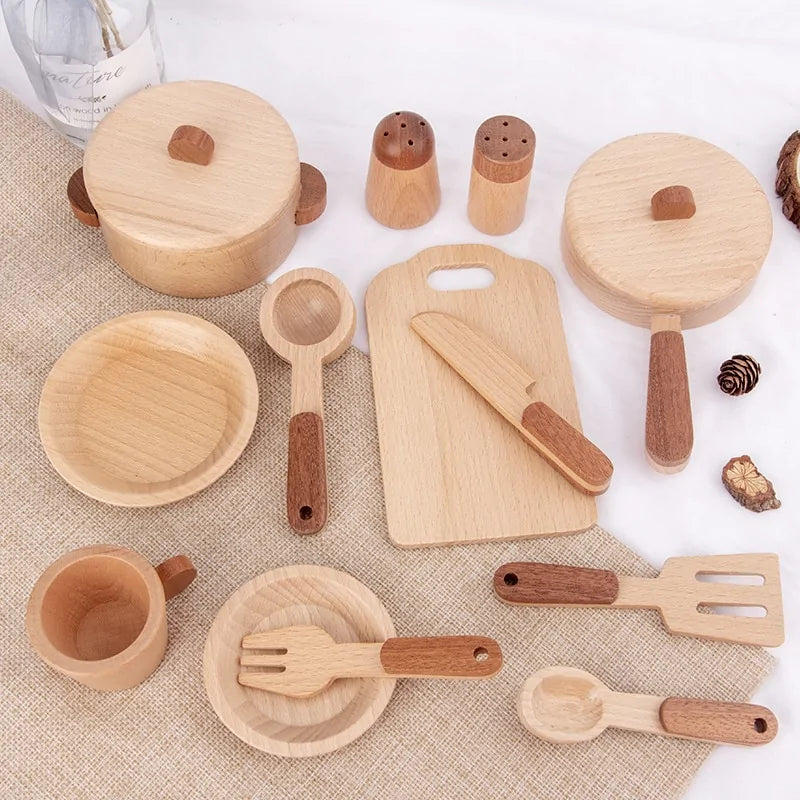 Wooden Kitchen Toy – CooknTimber-Kitchen items-The Livary