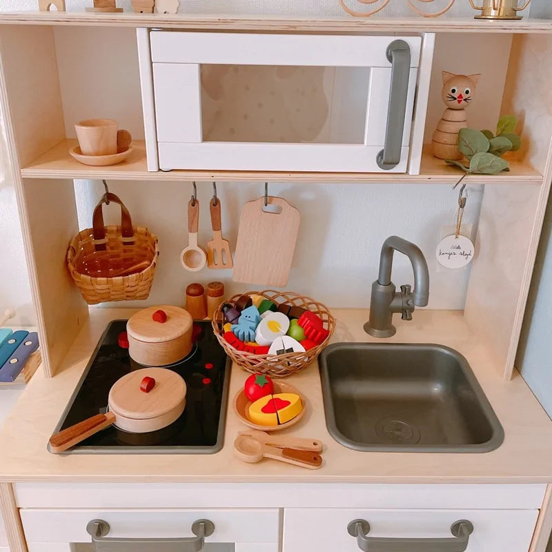 Wooden Kitchen Toy – CooknTimber-Kitchen items-The Livary