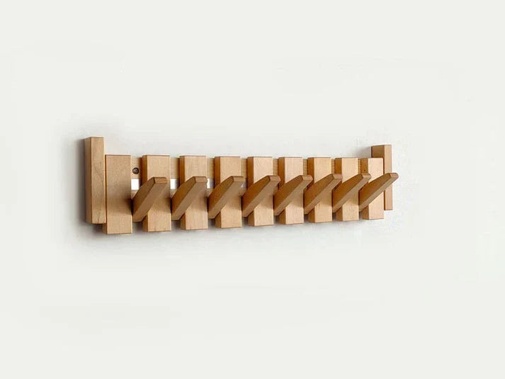 Wooden Piano Coat Rack - HarmonyCoat-Beech Wood-4 hooks-Nora Luxe