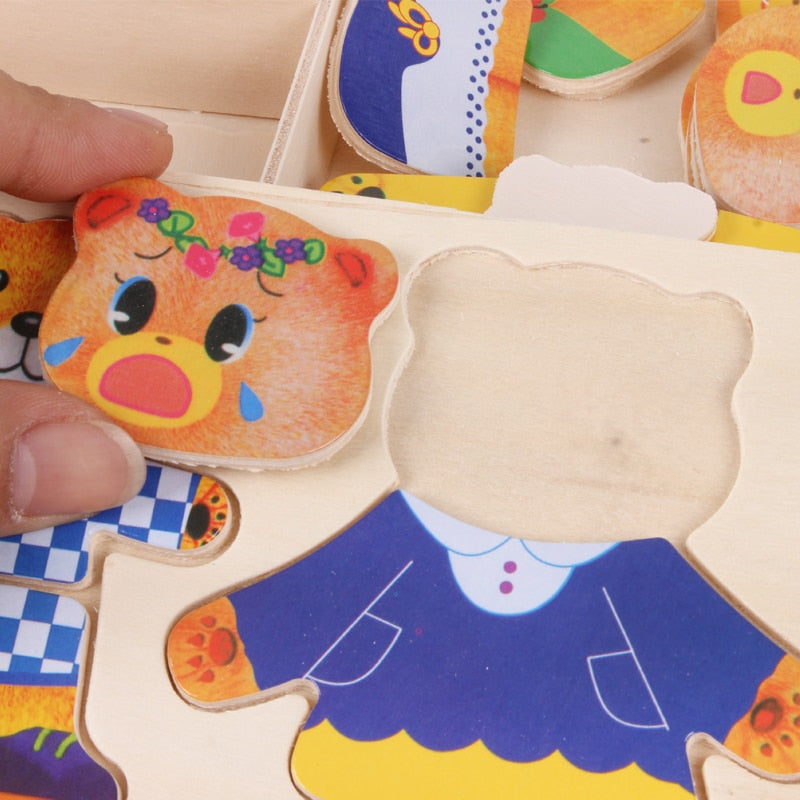 Wooden Puzzle - DressUp Max-Nora Luxe