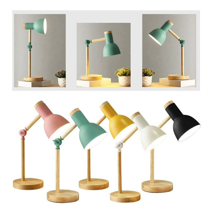 Wooden Scandinavian Table Lamp - LumiNord-Black-Nora Luxe