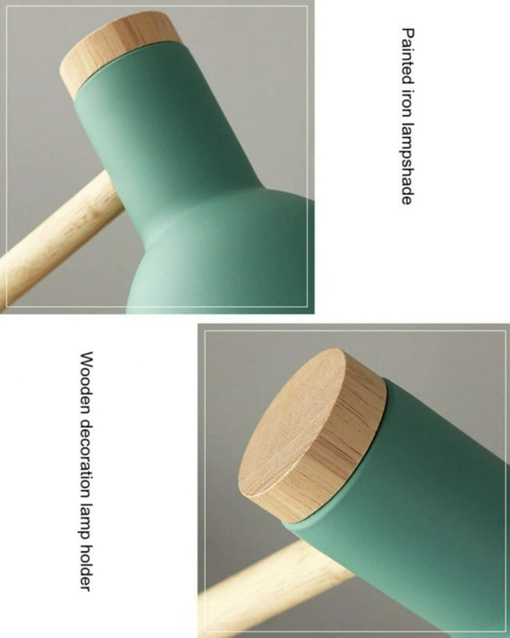 Wooden Scandinavian Table Lamp - LumiNord-Black-Nora Luxe