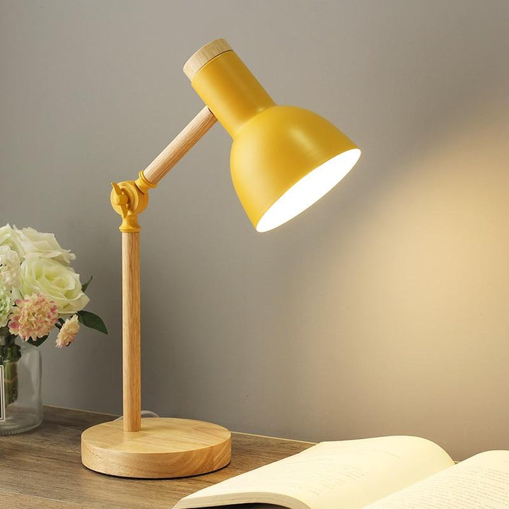 Wooden Scandinavian Table Lamp - LumiNord-Yellow-Nora Luxe