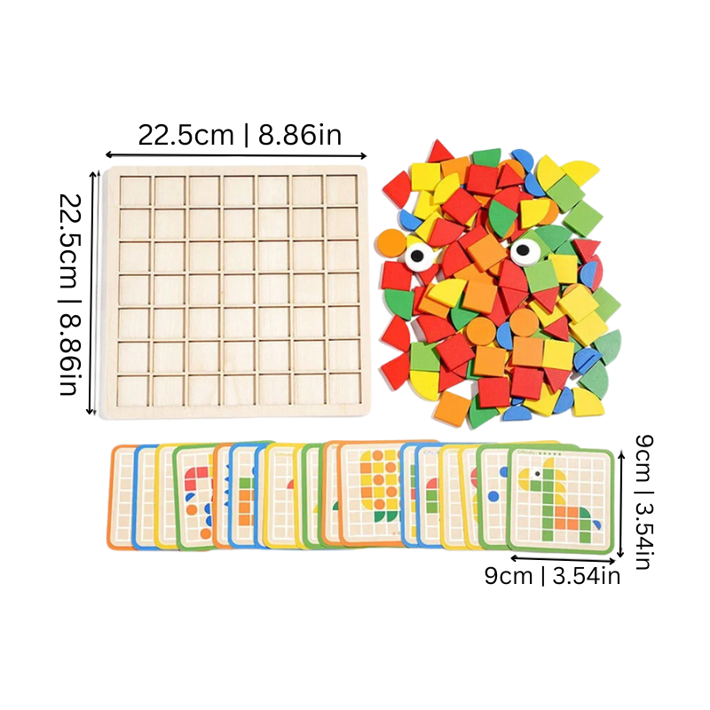 Wooden Toddler Puzzle - EcoPuzzle-Nora Luxe