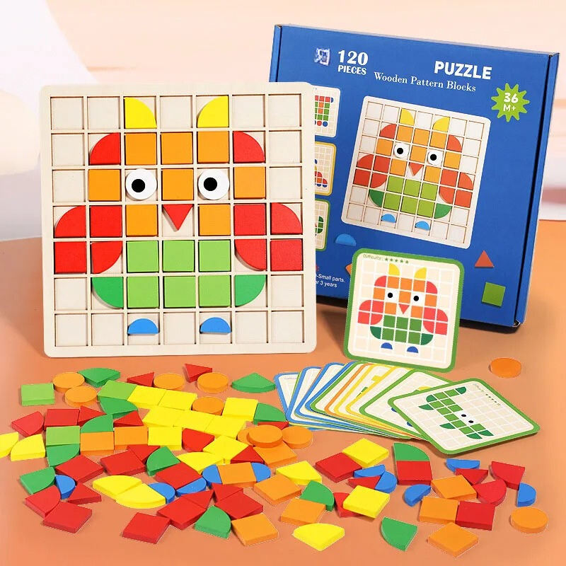 Wooden Toddler Puzzle - EcoPuzzle-Nora Luxe
