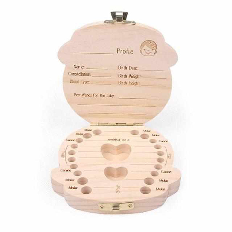 Wooden Tooth Box for Precious Memories - Tooth Treasure (1+1 FREE)-Boy-Nora Luxe