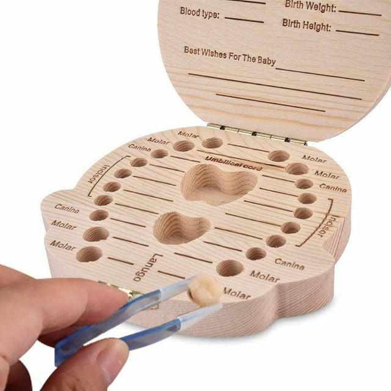 Wooden Tooth Box for Precious Memories - Tooth Treasure (1+1 FREE)-Boy-Nora Luxe