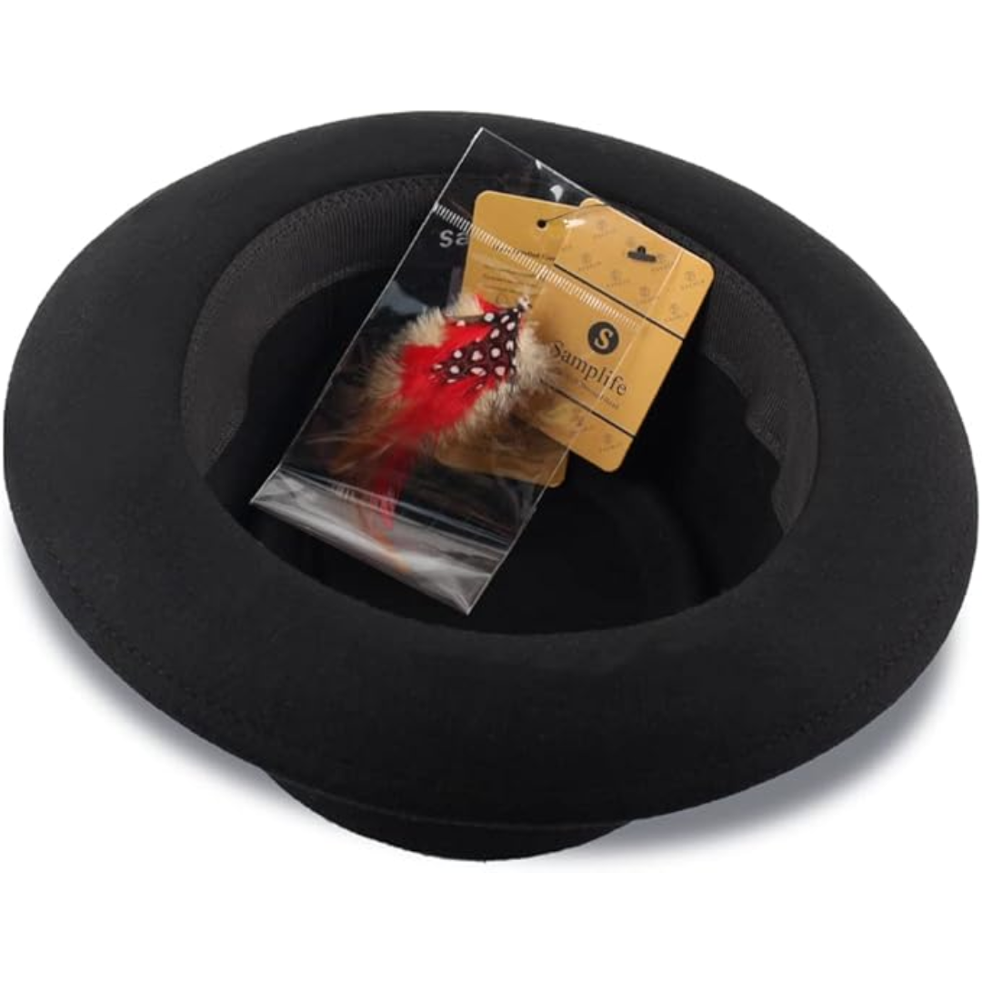 Wool Felt Fedora Hat - Camille-Nora Luxe