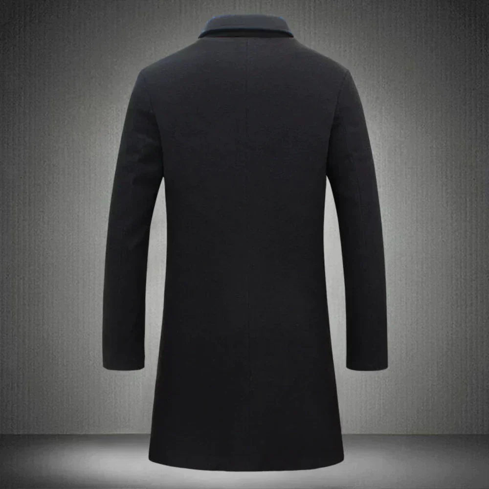 Wool men's jacket - Victor-Black-XS-Nora Luxe