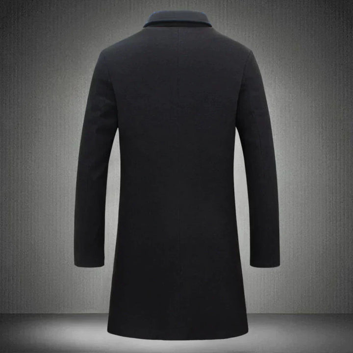 Wool men's jacket - Victor-Black-XS-Nora Luxe