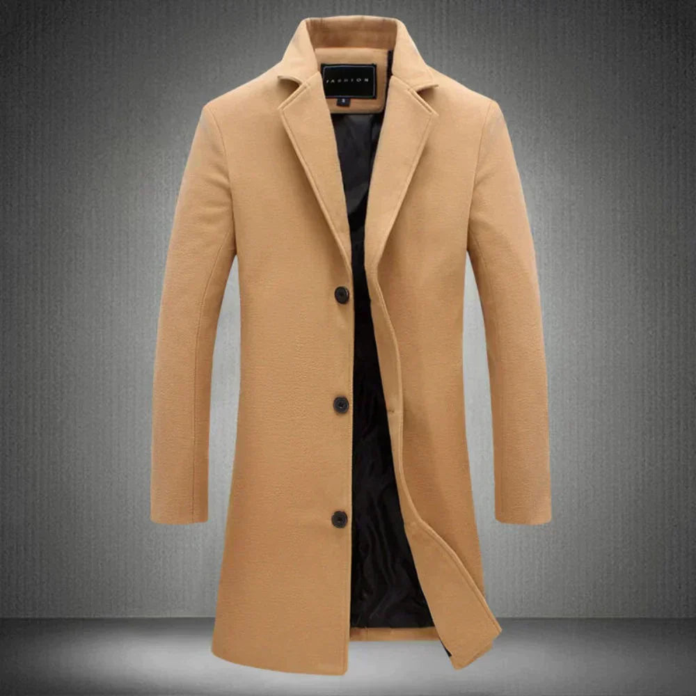 Wool men's jacket - Victor-Khaki-XS-Nora Luxe