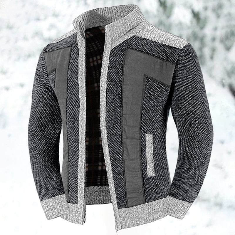 Wool Vest with Zip and Sweater - Leon-Dark grey-S-The Livary
