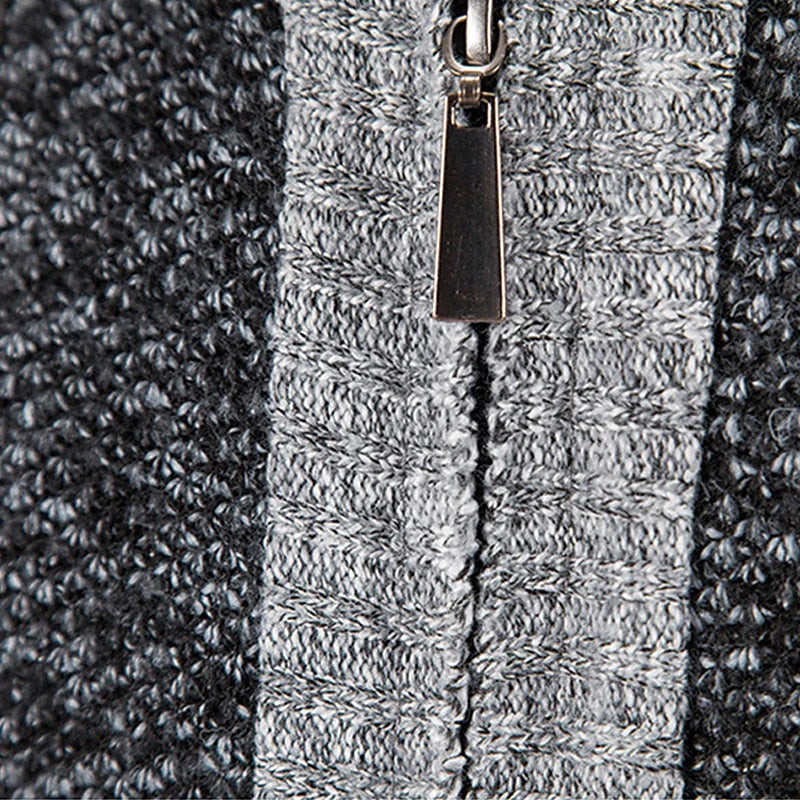 Wool Vest with Zip and Sweater - Leon-Light grey-S-The Livary