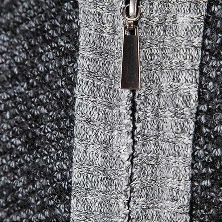 Wool Vest with Zip and Sweater - Leon-Light grey-S-The Livary