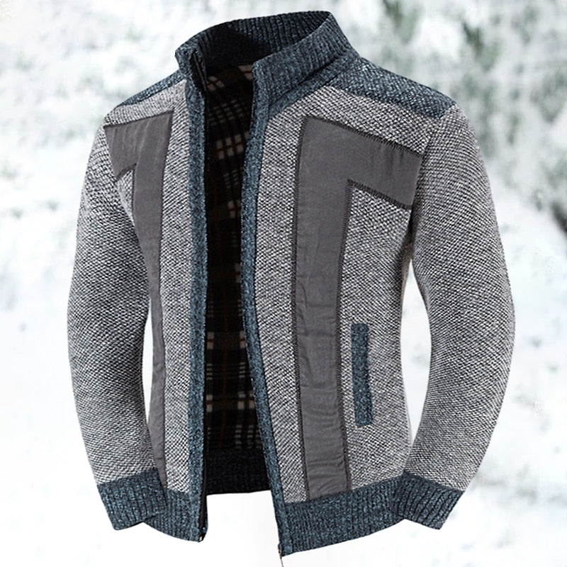 Wool Vest with Zip and Sweater - Leon-Light grey-S-The Livary