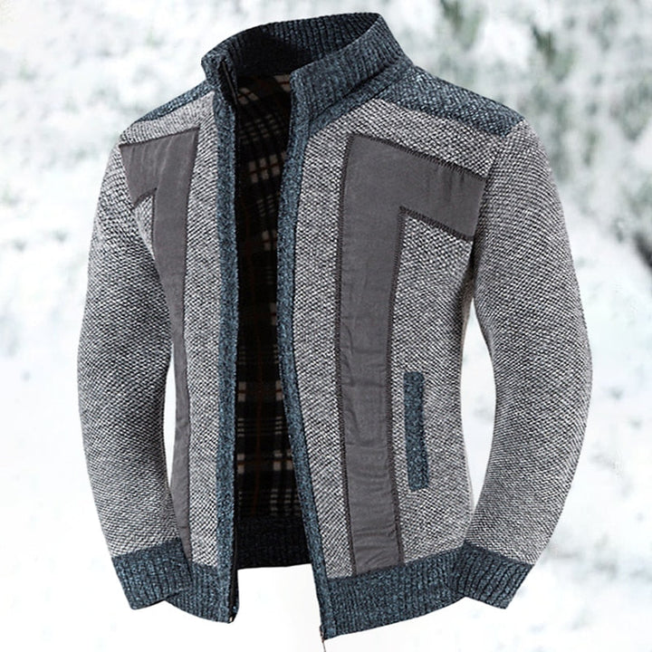 Wool Vest with Zip and Sweater - Leon-Light grey-S-The Livary