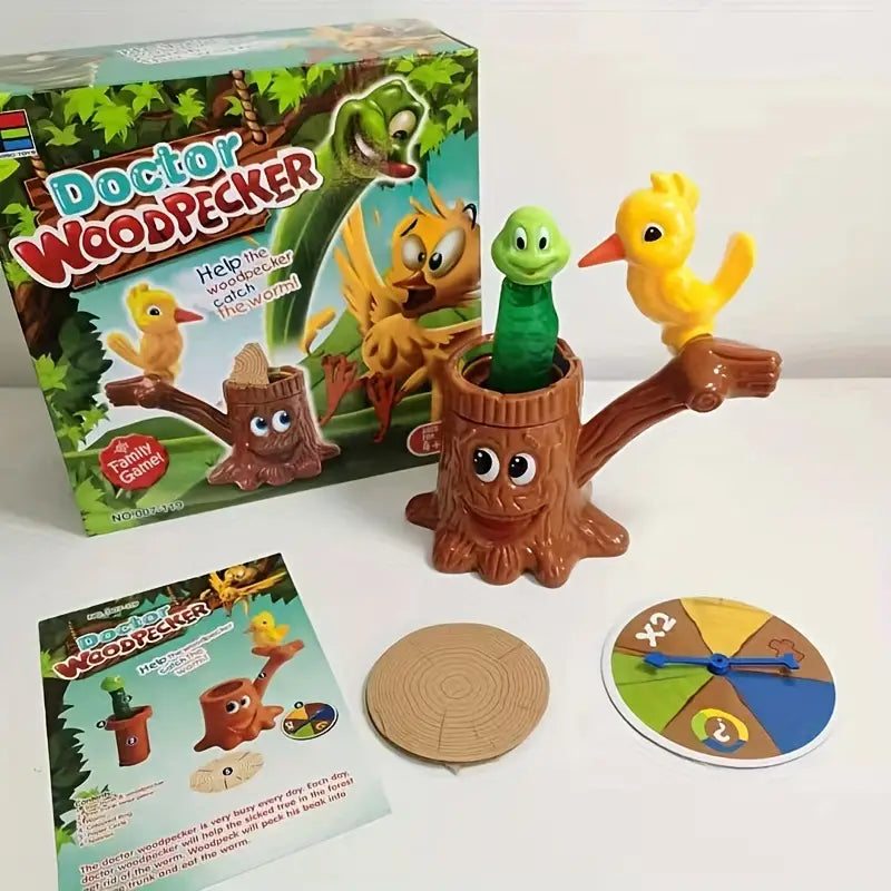 Worm hunting Family Game - Woodpecker Mania-Nora Luxe